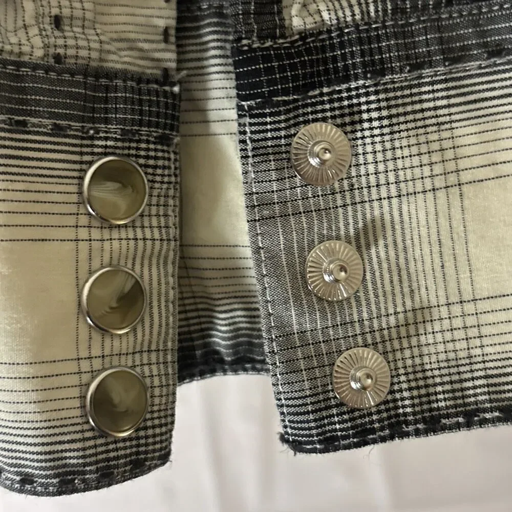 Wrangler Men's Plaid Pearl Snap Shirt Western American Cowboy, Size XL